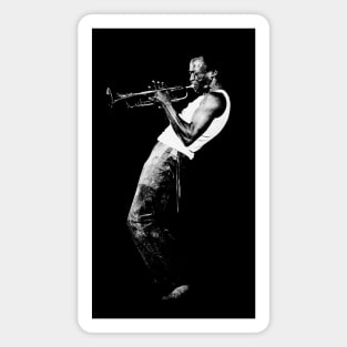 Miles Davis Halftone Retro Vintage Magnet